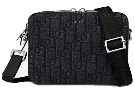 dior oblique jacquard wallet with strap|Wallet Black Dior Oblique Jacquard.